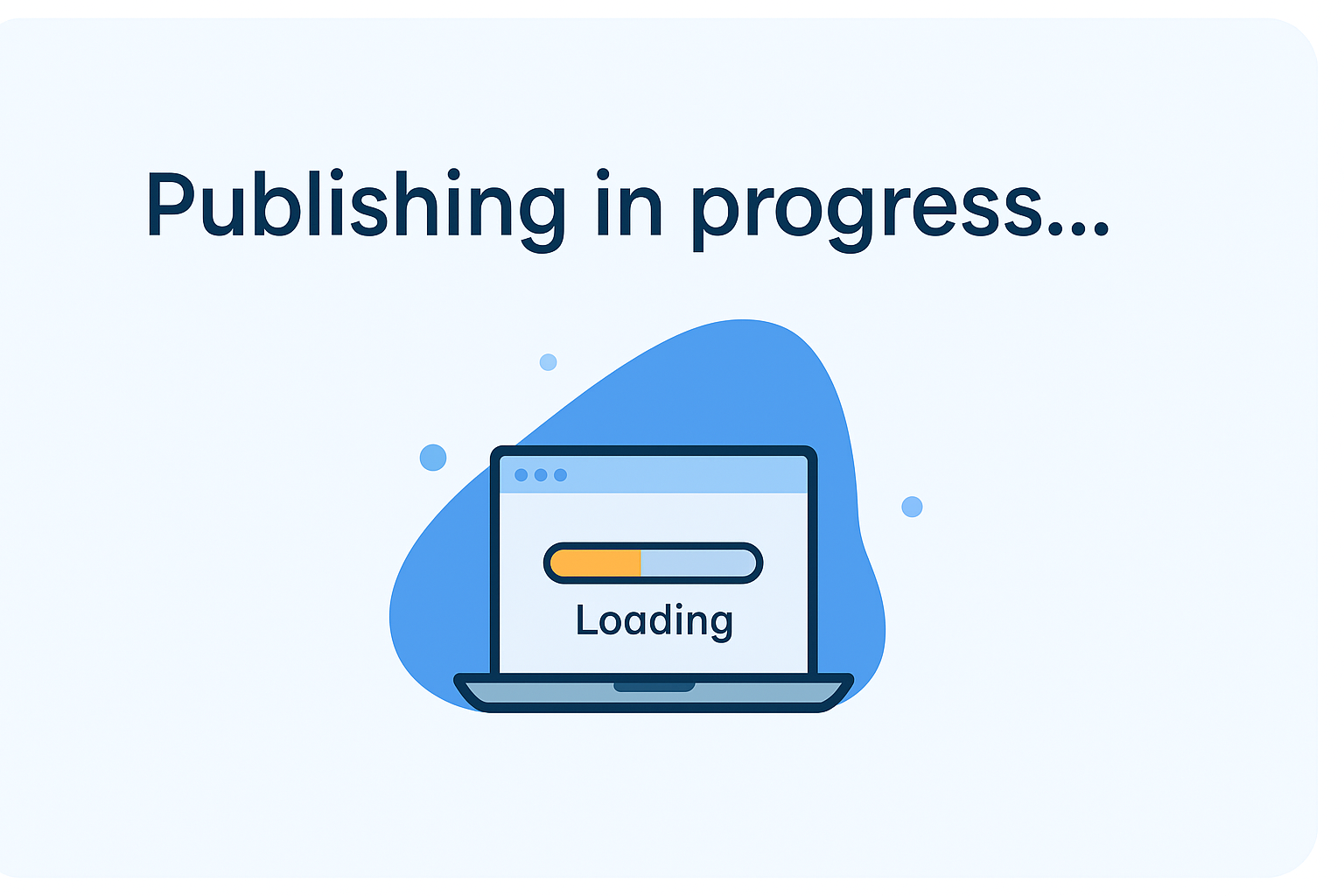 Publishing in progress